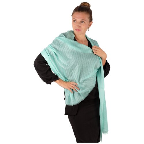 Изумрудный палантин из 100% кашемира