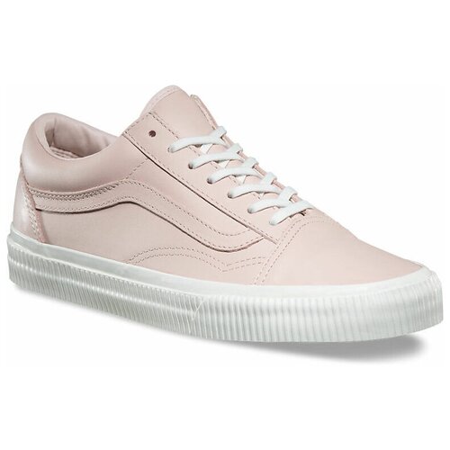 фото Кожаные женские кеды vans old skool embossed va38g1odz розовые (35)