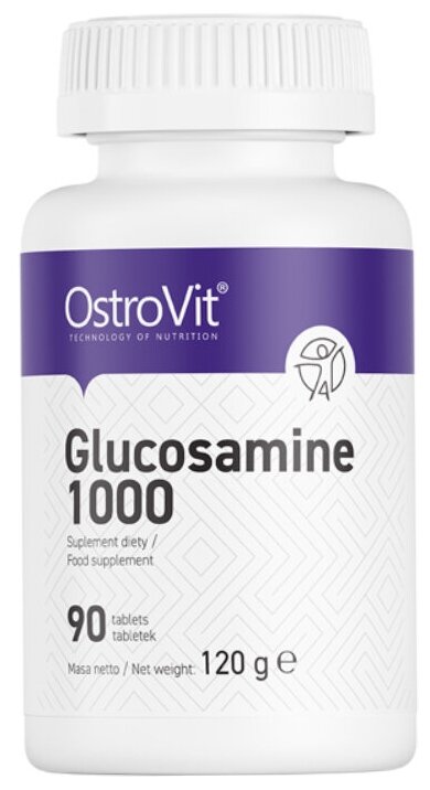 Препарат для связок и суставов ОстроВит Глюкозамин OstroVit Glucosamine 1000, 90 табл.