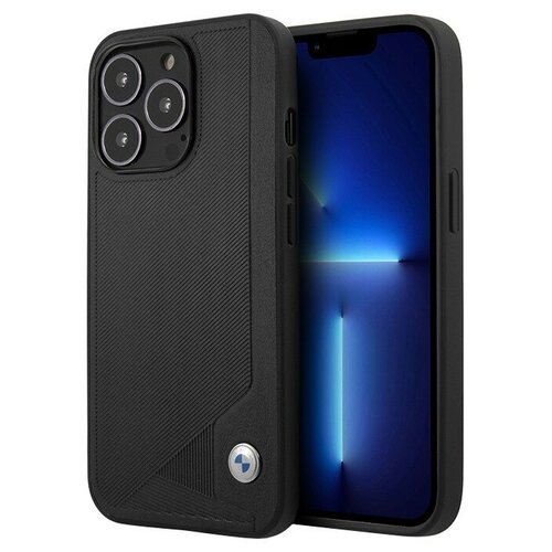 фото Bmw кожаный чехол bmw signature seat debossed hard для iphone 13 pro max, черный