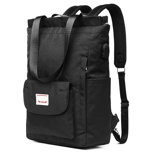 Модный женский рюкзак для ноутбука черный