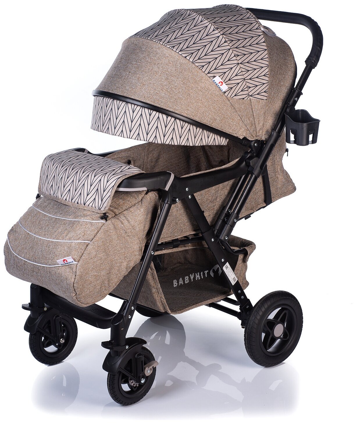 Прогулочная коляска с перекидной ручкой Babyhit Sense Plus, arrow beige