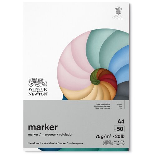 Альбом для маркеров Winsor & Newton Marker  29.7 х 21 см (A4), 70 г/м², 56 л.