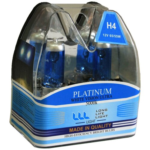 Лампа галогенная H4 Avto Vins 12 V 55 W, 2 шт. - 1 шт