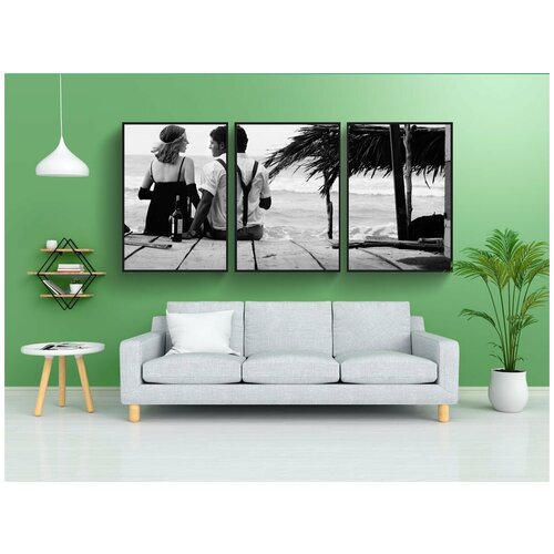 фото Набор модулных постеров для интерьера "люди, пляж, любовь" 60x90 см. в тубусе, без рамки lotsprints