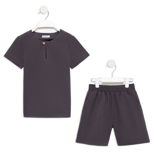 Комплект одежды Minaku, размер 158, серый комплект одежды minaku размер 158 бежевый серый