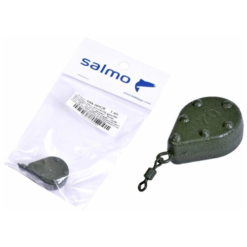 фото Груз с вертлюгом salmo "bun swivel", 060 г (цвет: green)
