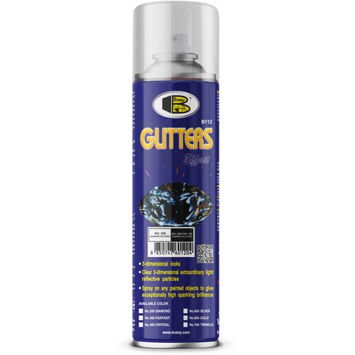 Лак аэрозольный алмазный блеск искристый (BOSNY NO. 200) / Лак в баллончике