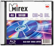 Диск BD-R DL 50 Gb Mirex 4x Slim box, 1 шт.