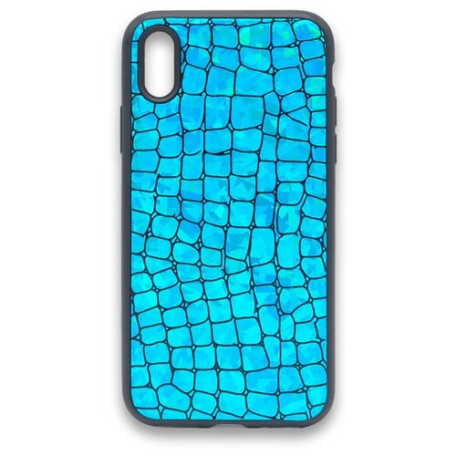 фото Чехол-накладка fantastic skin для apple iphone x/xs бирюзовая ycase