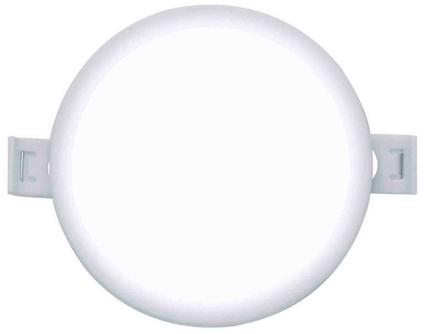 Светодиодный светильник-панель в форме круга / Врезная светодиодная круглая панель с изолированным драйвером / Встраиваемое LED освещение для внутренних помещений / PF 0.5 / 15Вт / ХБ 6500К / 1200Лм / - фотография № 5