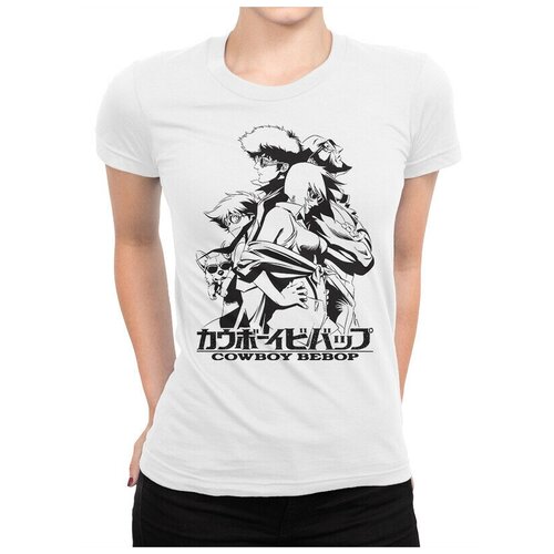 Футболка DreamShirts Ковбой Бибоп - Cowboy Bebop Женская Белая 2XL