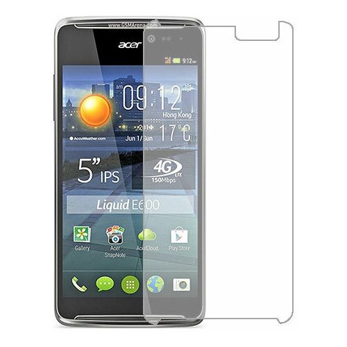 Acer Liquid E600 защитный экран Гидрогель Прозрачный (Силикон) 1 штука