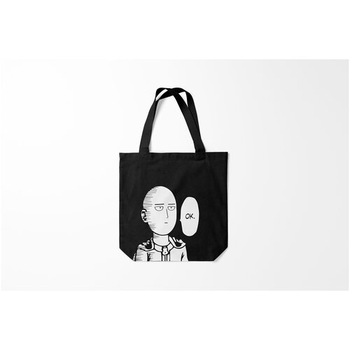 фото Сумка-шоппер / 40х40 см / аниме / one punch man puncn ok burnettie