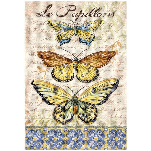 фото Leti975 набор для вышивания letistitch 'бабочки' 26*18см
