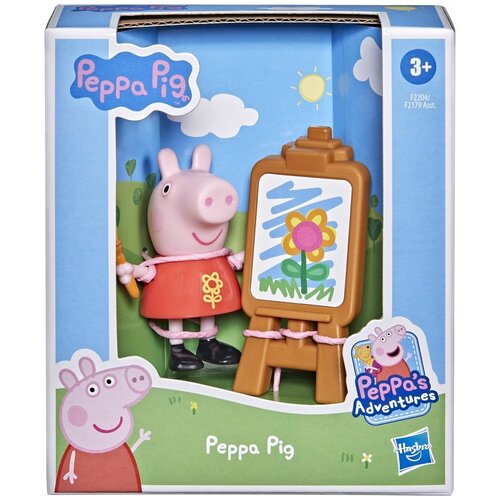 фото Peppa pig. фигурка peppa pig с высотой 6 см "друзья свинки пеппы: свинка пеппа с набором для рисования" / f2179-f2204