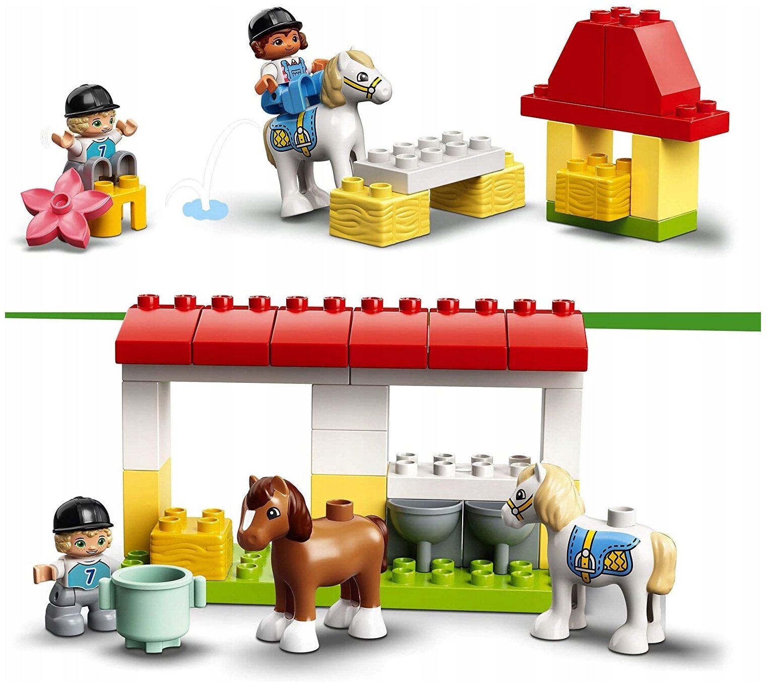 Конструктор Lego DUPLO Town Конюшня для лошади и пони (элем.:65) пластик (2+) (10951) - фото №2