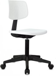 Кресло детское CH 200 белый крестов. пластик черный / Компьютерное кресло для ребенка, школьника, подростка