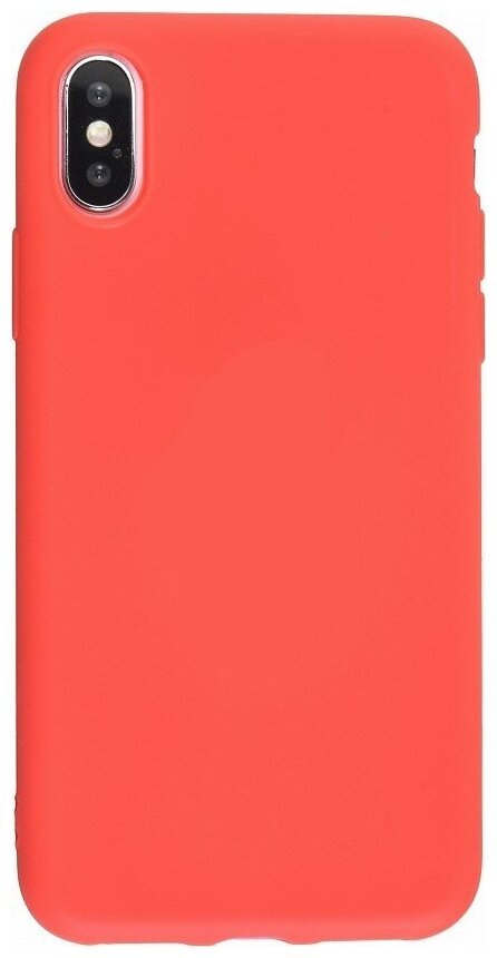 Чехол силиконовый для iPhone X/XS, good quality, красный