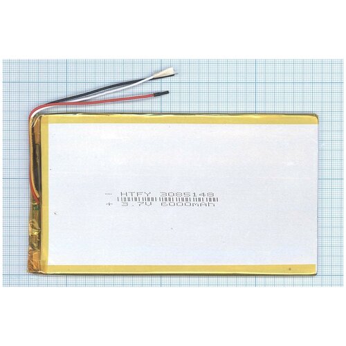 Аккумулятор Li-Pol (батарея) 3x85x148mm 3pin 3.7V/6000mAh