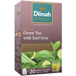 Чай зеленый Dilmah with Earl Grey в пакетиках - изображение
