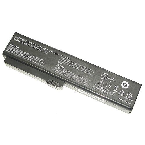 Аккумуляторная батарея для ноутбука Fujitsu Siemens Amilo Si1520 5200mAh SQU-522 OEM черная аккумулятор pitatel аккумулятор pitatel для fujitsu siemens amilo pro v3205 si1520 squ 518 squ 522 для ноутбуков fujitsu