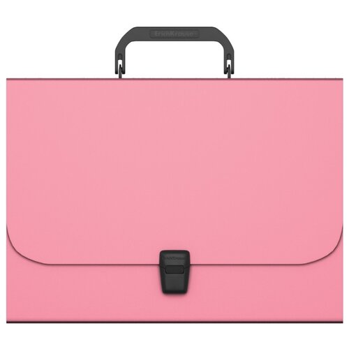 фото Erichkrause папка-портфель matt pastel 1 отделение, a4+, 700 мкм пластик, розовый