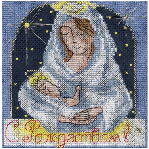 фото Набор для вышивания panna ot-1355 ( от-1355 ) праздничные миниатюрыс рождеством 1 шт.