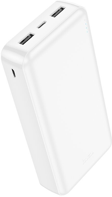 Внешний аккумулятор 20000mAh 2USB 2.1A с LED-индикатором Hoco J100A High-ranking White