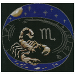 Набор для вышивания крестом Скорпион НИТ-0139, 31x31 см см. - изображение