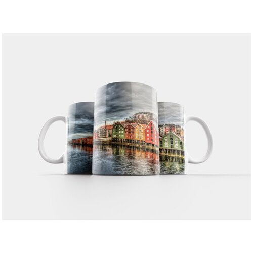 фото Кружка "тронхейм, рядные дома, архитектуры" 320 мл lotsprints