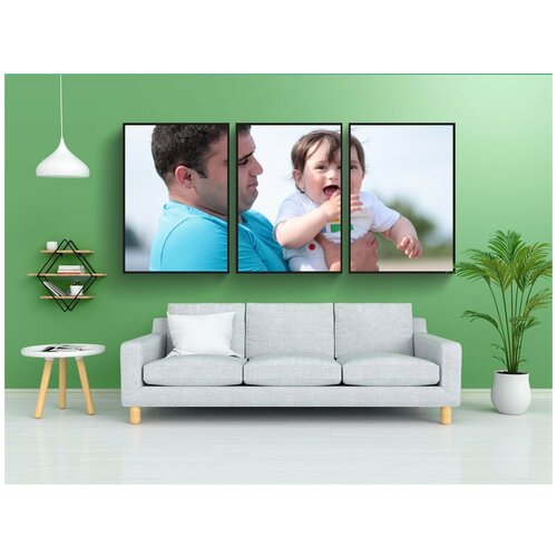 фото Набор модулных постеров для интерьера "отец, сын, любовь" 60x90 см. в тубусе, без рамки lotsprints