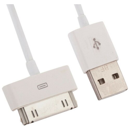 кабель deppa usb 30 pin 72101 72112 1 2 м 1 шт белый Кабель USB2.0 LP, USB-A - Apple 30-pin, 1м, белый (CD126578)