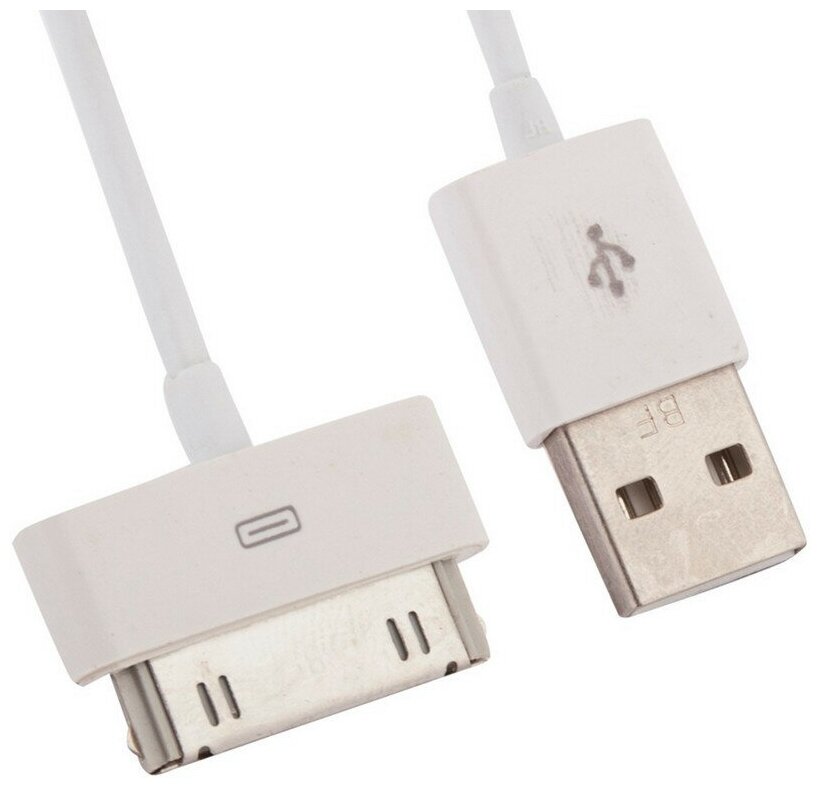 Кабель USB2.0 LP USB-A - Apple 30-pin 1м белый (CD126578)