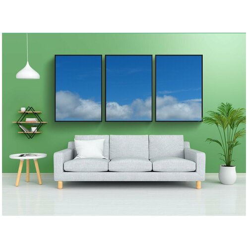 фото Набор модулных постеров для интерьера "небеса, облака, ворсистые облака" 60x90 см. в тубусе, без рамки lotsprints