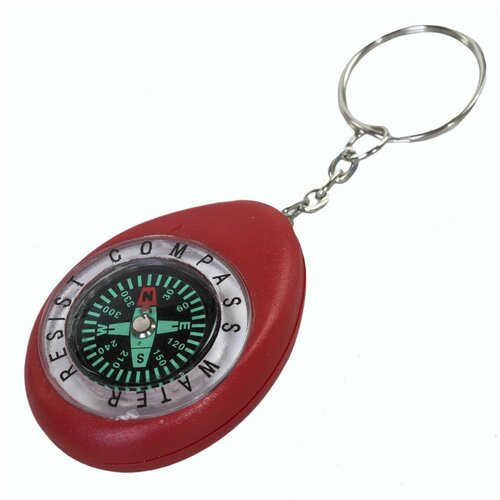 Брелок-компас 5,5х4 см K280 цвет красный брелок компас k280