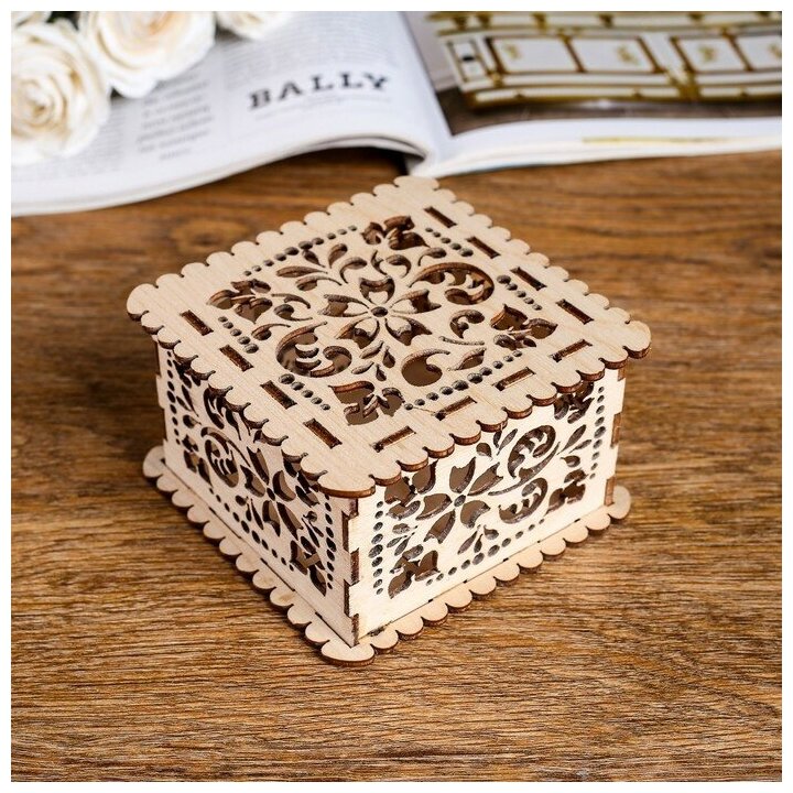 фото Шкатулка №8/1. квадратная. маленькая 2136802