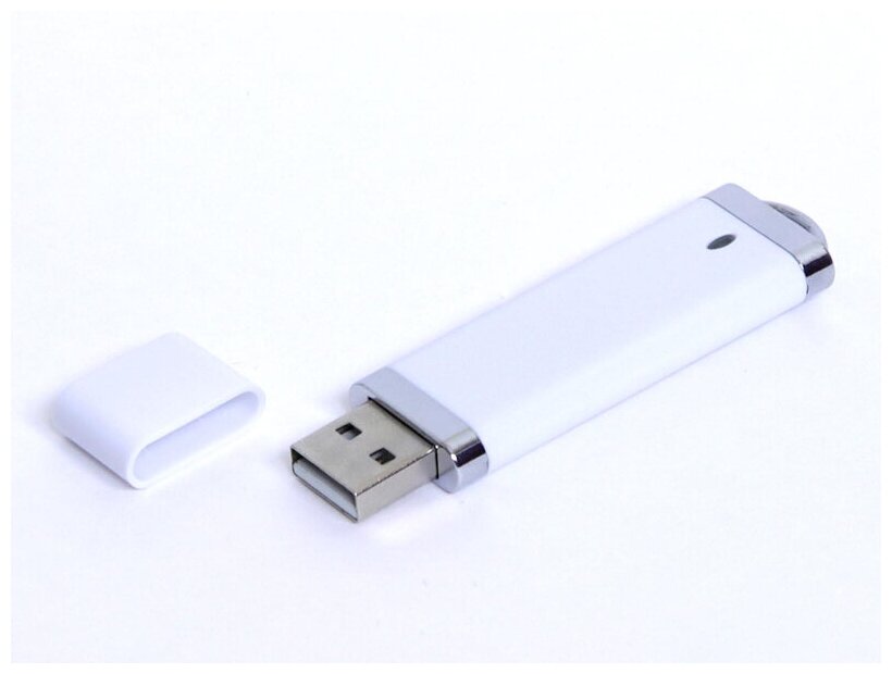 Промо флешка пластиковая «Орландо» (16 Гб / GB USB 2.0 Белый/White 002 Flash drive PL003)