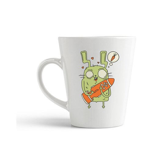 фото Кружка-латте coolpodarok прикол. заяц с ядерной марковкой