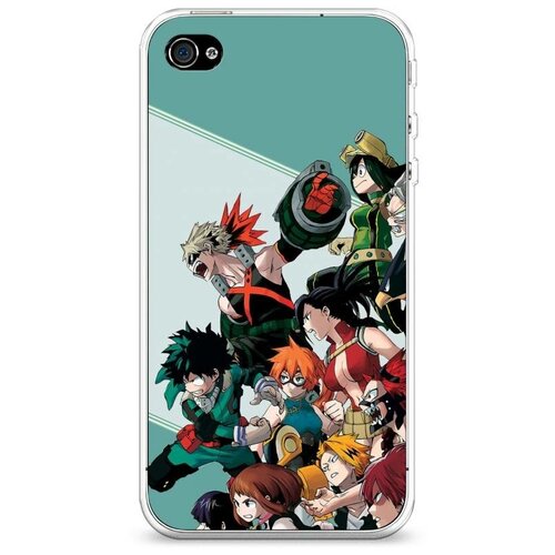 фото Силиконовый чехол "boku no hero academia" на apple iphone 4/4s / айфон 4/4s case place