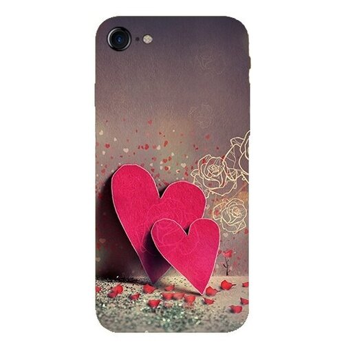 фото Iphone x, чехол силиконовый, hoco, с дизайном "сердечки"
