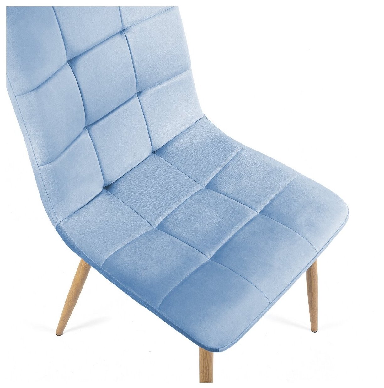 Комплект стульев Plams Марс, цвет light blue, текстиль, светлое основание 2 шт. - фотография № 8