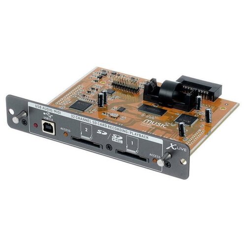 Двойной рекордер/плеер на SD/SDHC карты, 32 канальный двухнаправленный аудиоинтерфейс USB 2.0 - Behringer X-LIVE