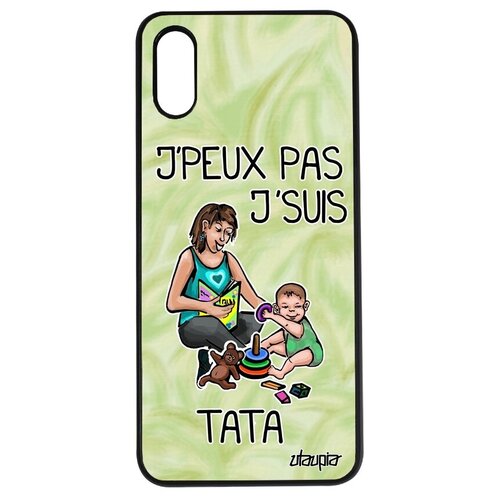 фото Красивый чехол для // xiaomi redmi 9a // "не могу - стала тетей!" пародия комикс, utaupia, светло-зеленый