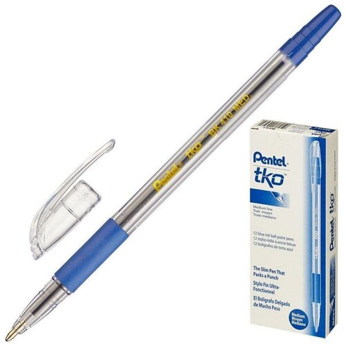 Ручка шариковая синяя 0.7 мм Pentel tko BK410-С