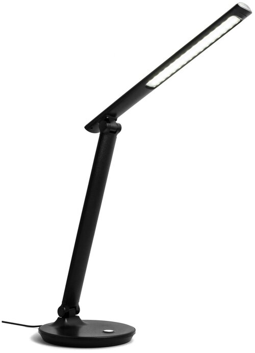 12-37 Светодиодная настольная лампа с USB адаптером, 6Вт, цвет корпуса черный, ХБ 200Лм 5500-6000К/100Лм, 3000-3400К/250Лм, 3500-4000К/250Лм