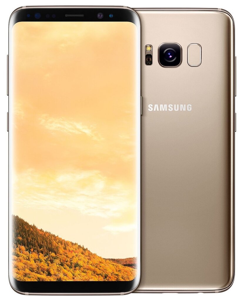 Смартфон Samsung Galaxy S8+ 4/64 ГБ, 2 SIM, желтый топаз