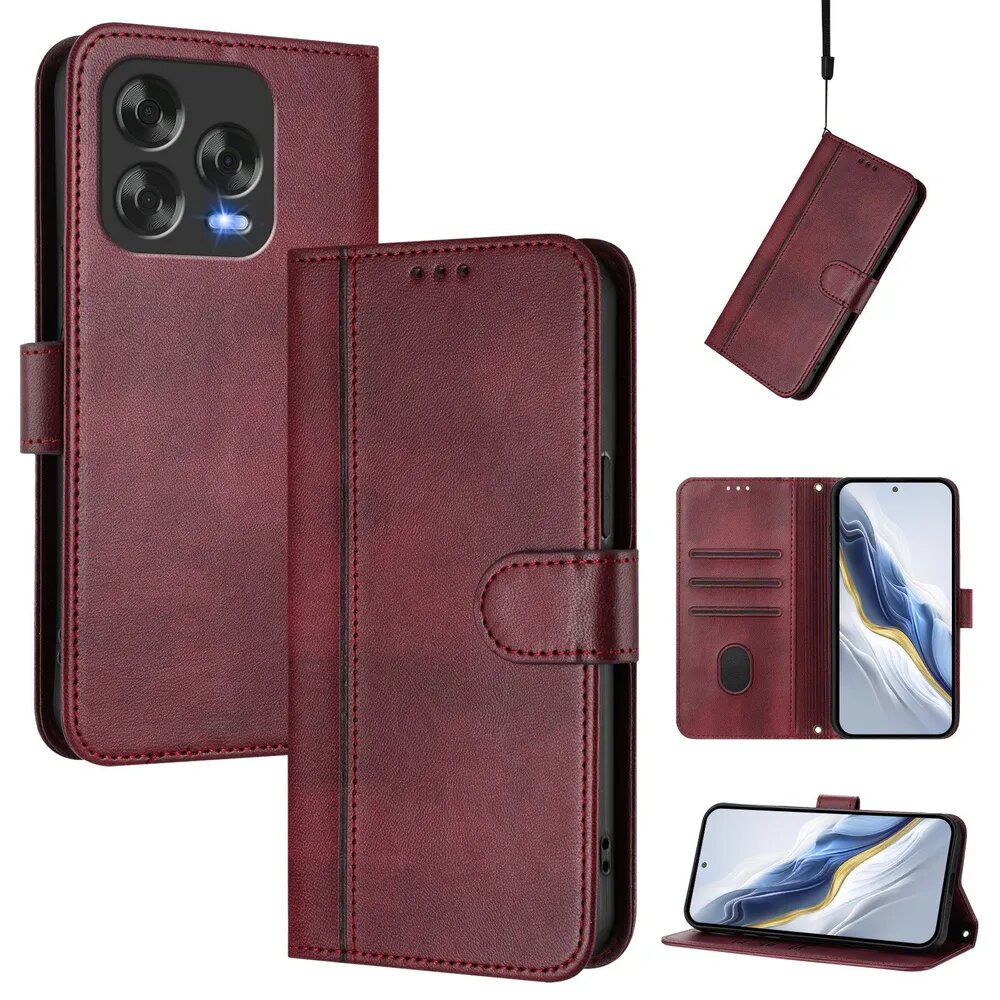 Модный кожаный чехол для ZTE Blade V70 Vita/Nubia V70 Design , защитный чехол-кошелек для телефона, чехол-книжка с держателем для карт с магнитной застежкой.