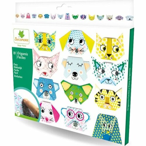 Набор для творчества Sycomore CRE44012 POCKETS Оригами Мордочки животных 1100₽