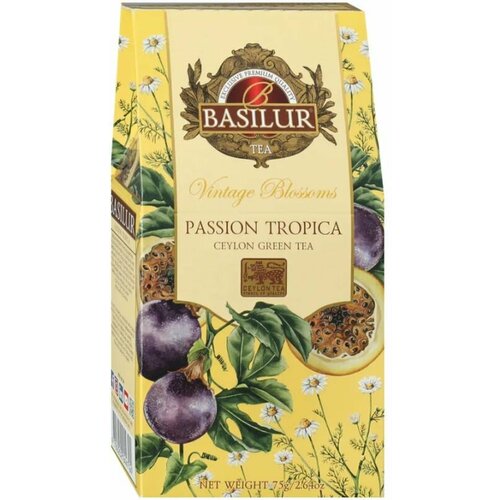 Зеленый чай Basilur Passion Tropica, 75 гр